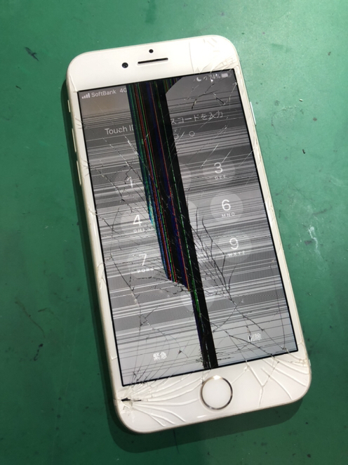 Iphone 8 落として画面に縦線 1時間で画面修理可能 スマホ修理王