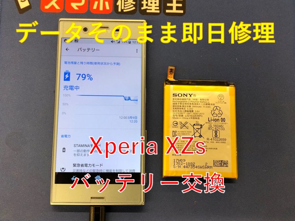 Xperia Xzs バッテリー膨張で画面浮き Tsutaya北千住店 スマホ修理王