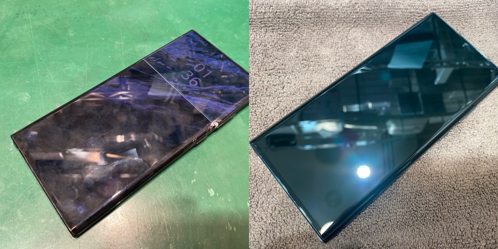 Galaxy Note20 Ultra】画面割れ、液晶表示がおかしいなと思ったら 